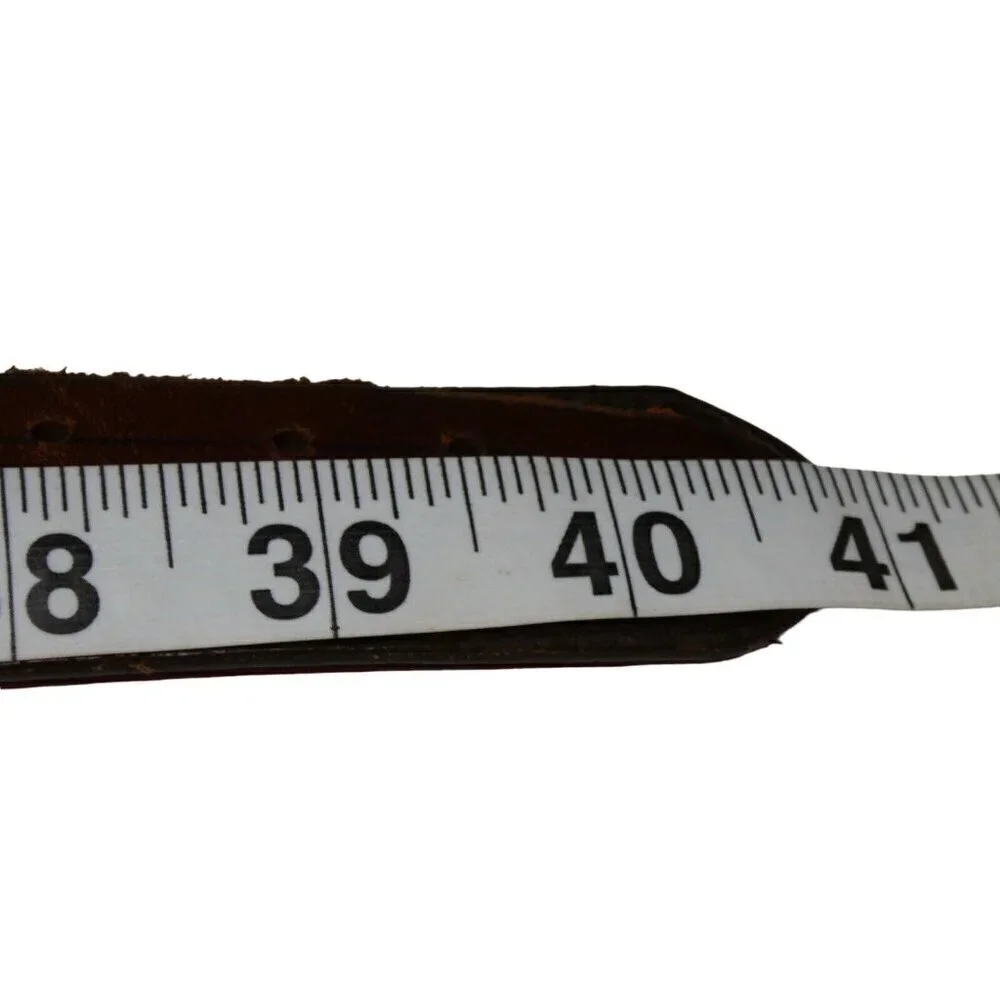 Western Classic Schaefer Outfitters Ranch Wear‎ Leather Belt Brown 41